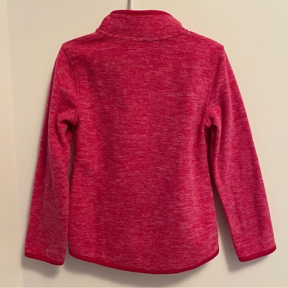 Athletic Works Girls Gray Marbled Hoodie & Pink Half-Zip Pink Fleece XS (4-5)